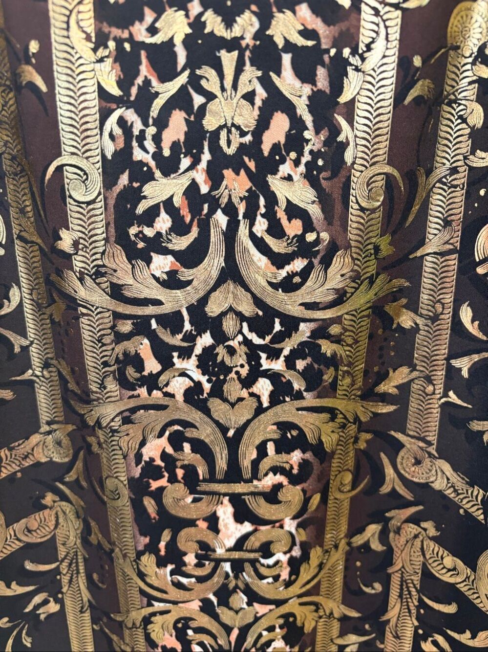 Gold Patterned Dress - Picture 4 of 7